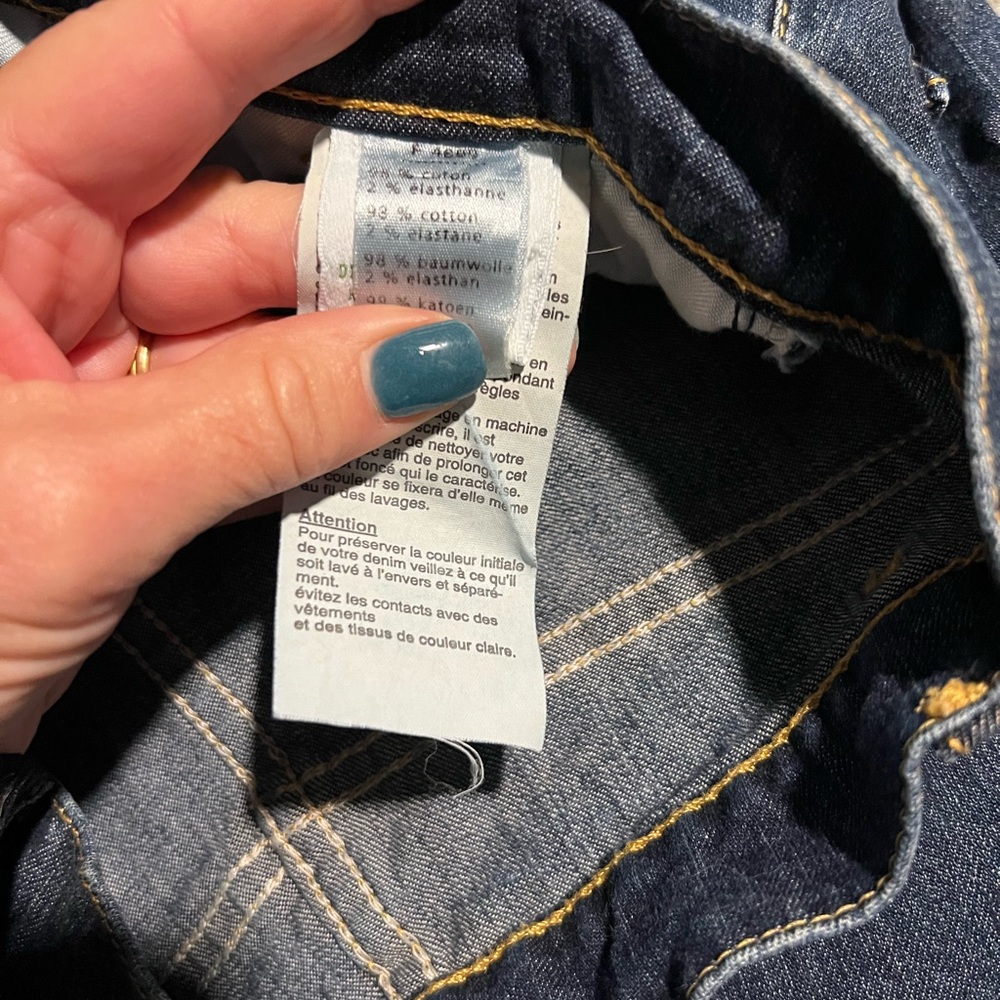 Lacoste Dark Blue Denim Skirt with Yellow Stitching also Florida Gator sporty - Picture 7 of 15